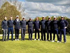 die Herrenmannschaft AK50 II des Golf Club Hubbelrath bei den Ligaspielen 2024