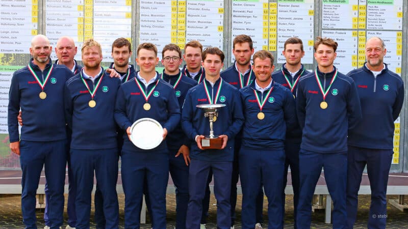 die Clubmannschaft des Golf Club Hubbelrath als NRW Mannschaftsmeister 2024
