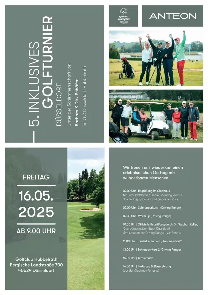 Tagesablauf 5. Inklusives Golfturnier